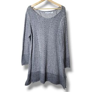 eight eight eight Tunic Sweater Size 1X 100% Cotton Relaxed Boho Knit